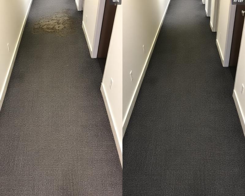 Before and after carpet cleaning - Commercial Space